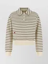 Jw Anderson J. W. Anderson Striped Cotton Polo Sweatshirt In Multi