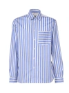 JW ANDERSON STRIPED SHIRT WITH INSERT DESIGN