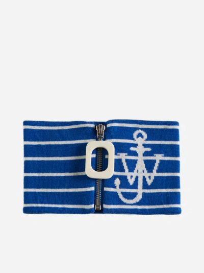 大人 可愛い 服  J.w. Anderson Jw Anderson Blue Azure In Striped Neckband 小物
