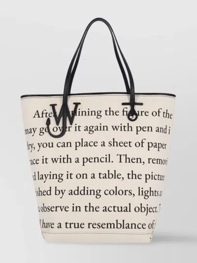 Jw Anderson Structured Tote Bag With Dual Handles