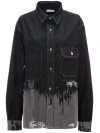 Jw Anderson J.w. Anderson Studded Denim Shirt In Black