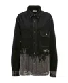 Jw Anderson Studded Workwear Shirt In Black