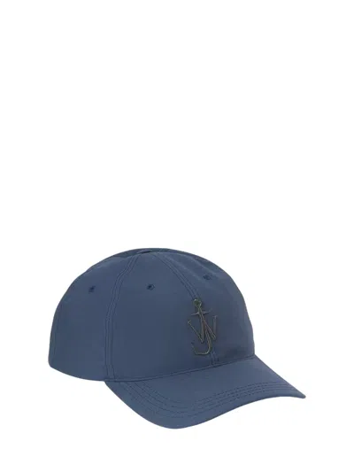 Jw Anderson Stylish Cotton Accessory Hat For Men In Navy