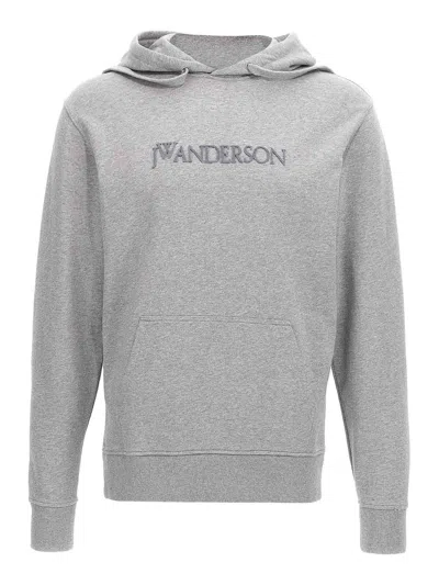 Jw Anderson J.w.anderson Women 'logo Embroidery' Sweatshirt In Grey