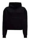 Jw Anderson Logo-embroidered Organic Cotton Hoodie In Black
