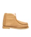 Jw Anderson Suede Ankle Boots In Neutral
