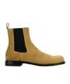 Jw Anderson Beige Solid Chelsea Boots In Gold