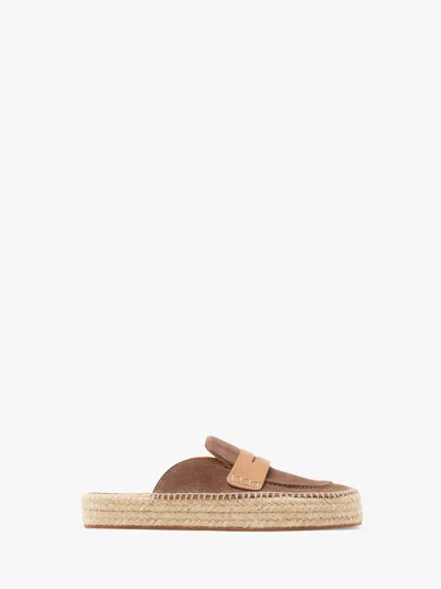 JW ANDERSON SUEDE ESPADRILLE LOAFER MULES
