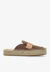 Jw Anderson Brown Slip On Espadrilles In Neutral