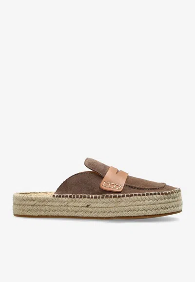 JW ANDERSON SUEDE ESPADRILLE MULES