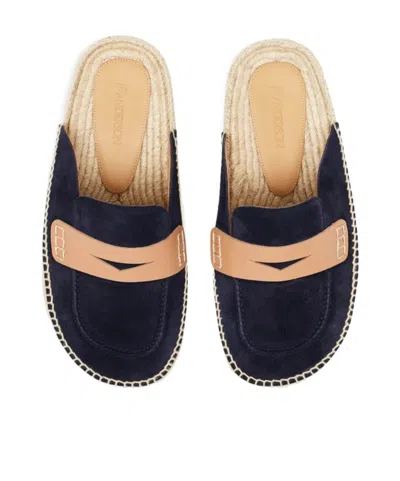 Jw Anderson Suede Espadrilles In Black