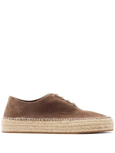 Jw Anderson Loafers In Espadrille-optik In Brown