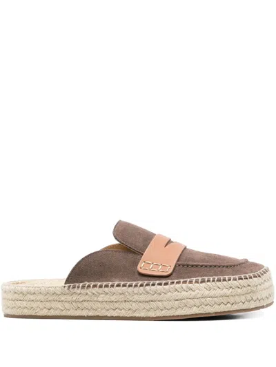 Jw Anderson Suede Espadrilles In Brown