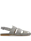 Jw Anderson Suede Fisherman Sandals In Green