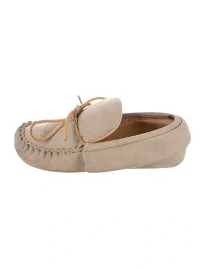 Pre-owned Jw Anderson Suede Loafers In Neutral