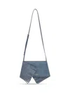 Jw Anderson Mini Scarf Denim Leather Crossbody Bag In Blue