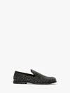 Jw Anderson Crystal-embellished Suede Loafers In Black