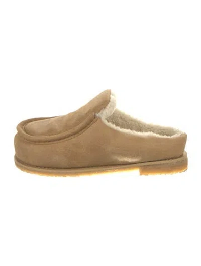 Pre-owned Jw Anderson Suede Mules In Neutral