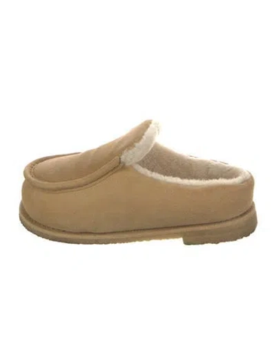 Pre-owned Jw Anderson Suede Mules In Neutral