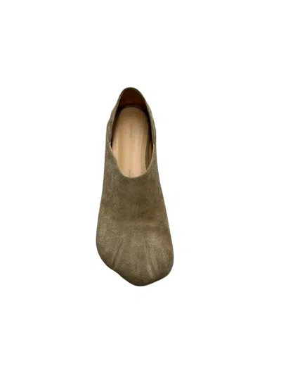 Jw Anderson Suede Paw Loafer Shoes Beige In Sand