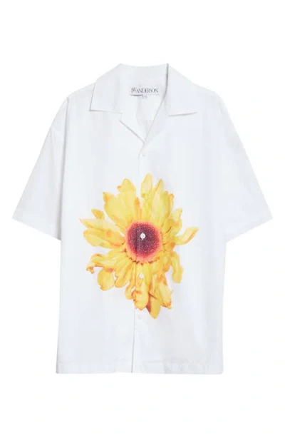 JW ANDERSON JW ANDERSON SUNFLOWER COTTON CAMP SHIRT