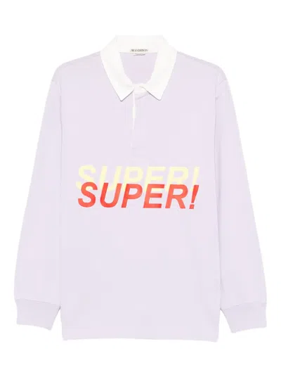 Jw Anderson Super Rugby Polo Shirt In Purple