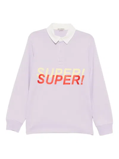 Jw Anderson Super Speed Polo Top In Purple