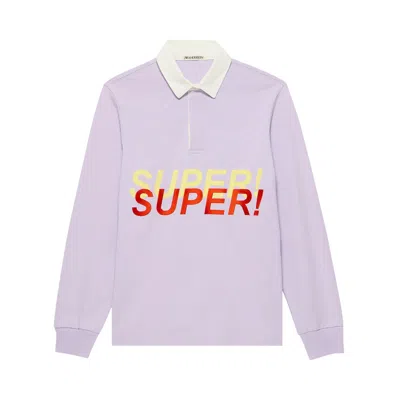 Pre-owned Jw Anderson Super Super Rugby Polo 'purple' | Men's Size M