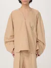 Jw Anderson Oversized Cotton Shirt In Beige