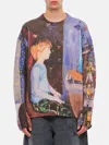 Jw Anderson Multicolor Computer Print Sweater In Blau