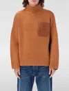Jw Anderson Brown Jwa Pocket Sweater<br/> In Braun