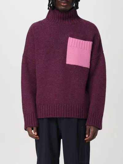 JW ANDERSON SWEATER JW ANDERSON MEN COLOR BURGUNDY,413491050