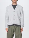 Jw Anderson Contrast Layered Cardigan In Gray