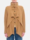 Jw Anderson J.w. Anderson Layered Wool Cardigan In Beige