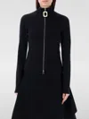 Jw Anderson Fitted Cardigan With Zipper In Black