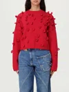 Jw Anderson J. W. Anderson Loop Cropped Jersey In Red