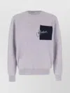 Jw Anderson Sweater Wool Patch Pocket In Purple