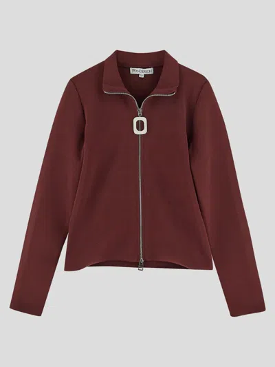 Jw Anderson Sweaters In Burgundy