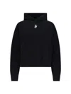 Jw Anderson J. W. Anderson Cropped Black Hoodie With Subtle Branding And Relaxed Fit In Black