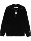 Jw Anderson Half Zipper Shirt In Black