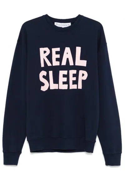 Jw Anderson Sweaters Blue