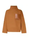 Jw Anderson Brown Jwa Pocket Sweater<br/> In Brown