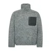 Jw Anderson J. W. Anderson High Neck Grey Sweater In Gray