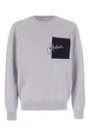 Jw Anderson Sweater Wool Patch Pocket In Grey
