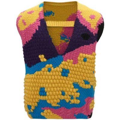 Jw Anderson J.w. Anderson Sweaters In Yellow/pink