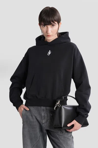 Jw Anderson Sweatshirt In Black Cotton