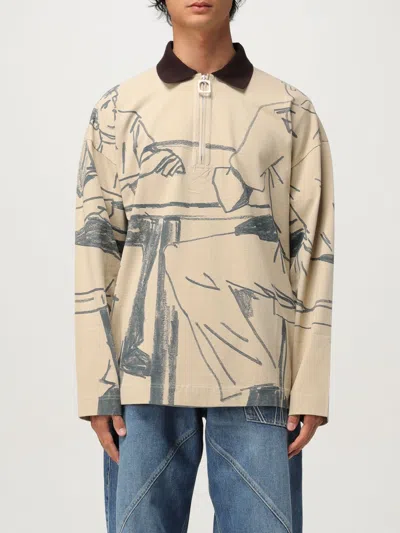 JW ANDERSON POLO SHIRT JW ANDERSON MEN COLOR BEIGE,435231022