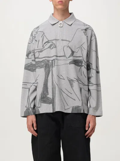 JW ANDERSON POLO SHIRT JW ANDERSON MEN COLOR GREY,435231020