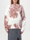 Jw Anderson Tie -dye Sweatshirt With Cat Print In Braun