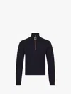 Jw Anderson Half Zipper Sweatshirt In Black